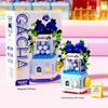 Микро-модели строительных блоков Mekensm: Детская развивающая игрушка-пазл - Сцена со street-шопами