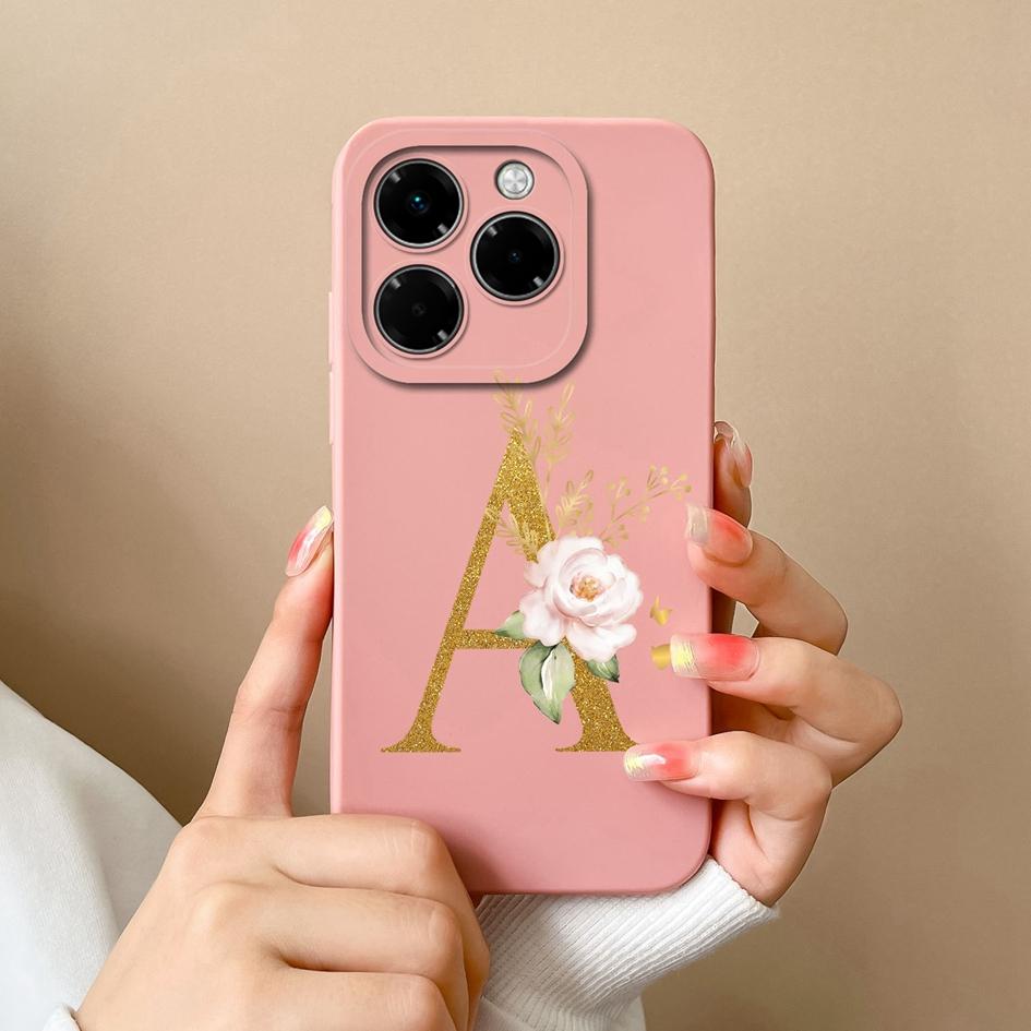 Мягкий чехол для телефона Infinix Note 40X Hot 50 Pro Plus 50i Smart 9 Чехлы с цветочным принтом и модным эстетическим узором жидкий силикон противоударный для Infinix