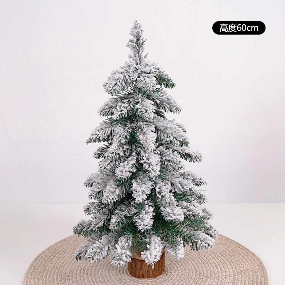 Mini Flocked Christmas Tree Pre Lit Artificial Tabletop Christmas Trees Snow Flocked Xmas Tree  DIY Decorations