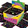Dazzling Scratch Painting Parent Child Interactive Toys Note Cards Handmade Painting