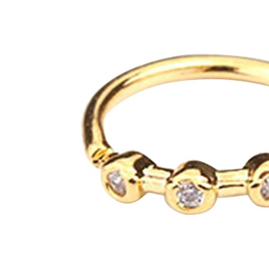 Изысканный пирсинг носа, универсальный медный креативный пирсинг хряща трагуса, кольцо для носа для женщин