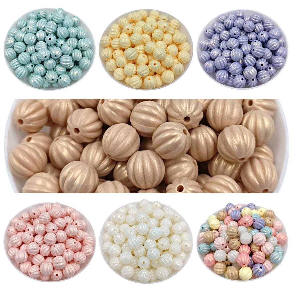 Изысканный браслет ручной работы для изготовления макарон, свободные бусины, 10 шт., 11 мм, перламутровые акриловые бусины в форме арбуза, однотонные бусины «сделай сам», бусины, ручные аксессуары