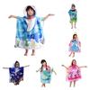 Hooded Robes Kids Bath Towel Super Absorbent Beach Shawl Boy Girl Swim Cartoon