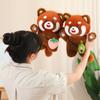 Red Panda Simulation Standing Squat Satchel Fruit Vegetable Series Soft Cartoon Animals Plush Pillow Children Xmas Gifts Anime