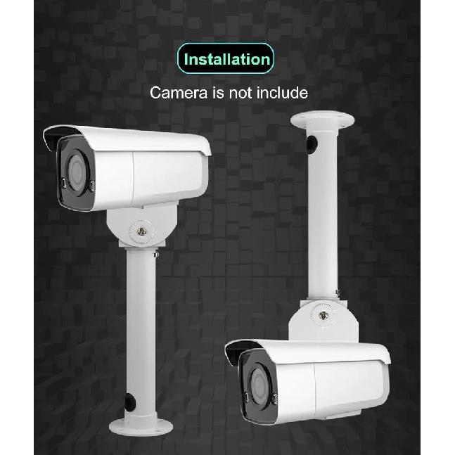 I Type Aluminum Alloy Long Arm Extended Thickened Security CCTV Camera Ceiling Mount Bracket Vertical Standing Camera Support