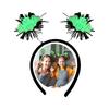 Cute Bat Specter Headband with Pumpkin Glow in Dark Hair Hoop Novelty Party Headdress Headwear Party Accessories