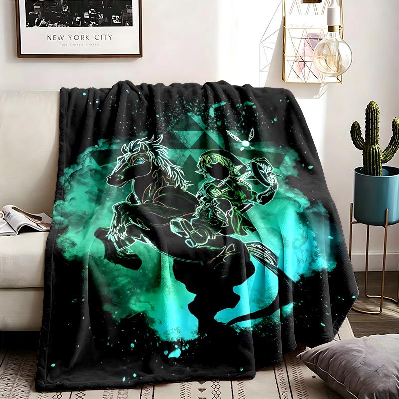 The Legend of Zelda Theme Blanket Suitable For The Sofa Camping And Travel Made Of Soft Flannel Material An Ideal Gift For Occasions Such As Birthday