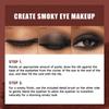 Набор подводки для глаз Smoky Eye Shadow, долговечная водостойкая, не размазывающаяся, шелковистая, гладкая, красочная, в стиле панк, дымчатый макияж с кисточкой