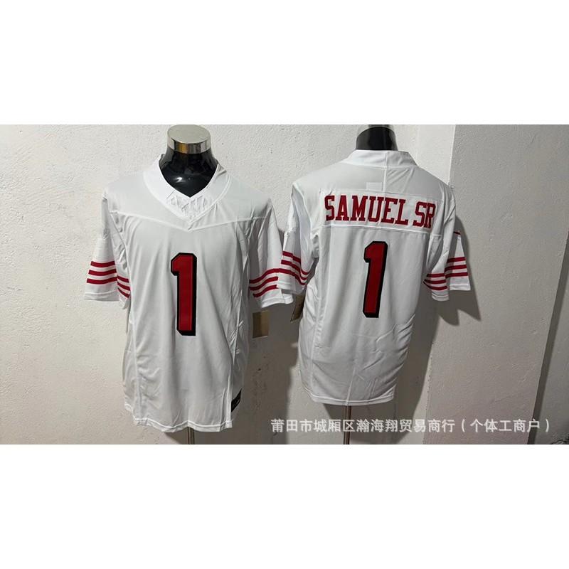 49ers Football Jersey Embroidered American Game Uniform Sports Training Shirt