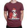 Dalmatian Firefighter Graphic 100 Cotton TShirt Sparky the Fire Dog Tees Tops For Unisex