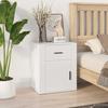 VidaXL Bedside Table White 50x36x60 Cm Engineered Wood 816720