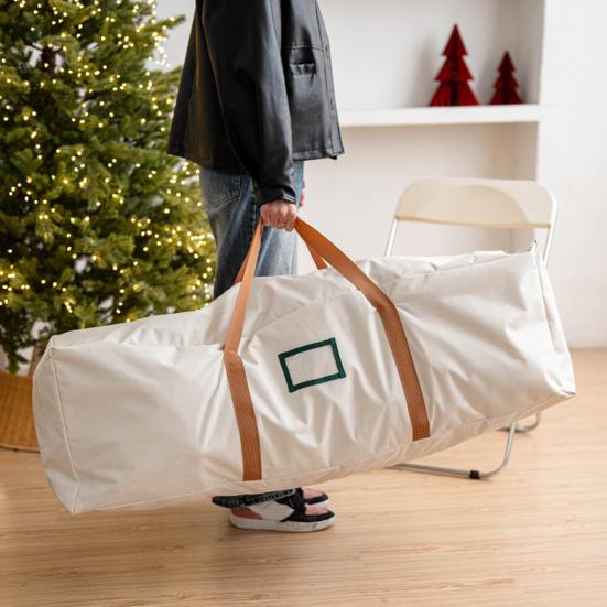 Сумка для хранения рождественской елки. Прочная водонепроницаемая сумка для хранения искусственной елки с усиленными ручками и молнией.