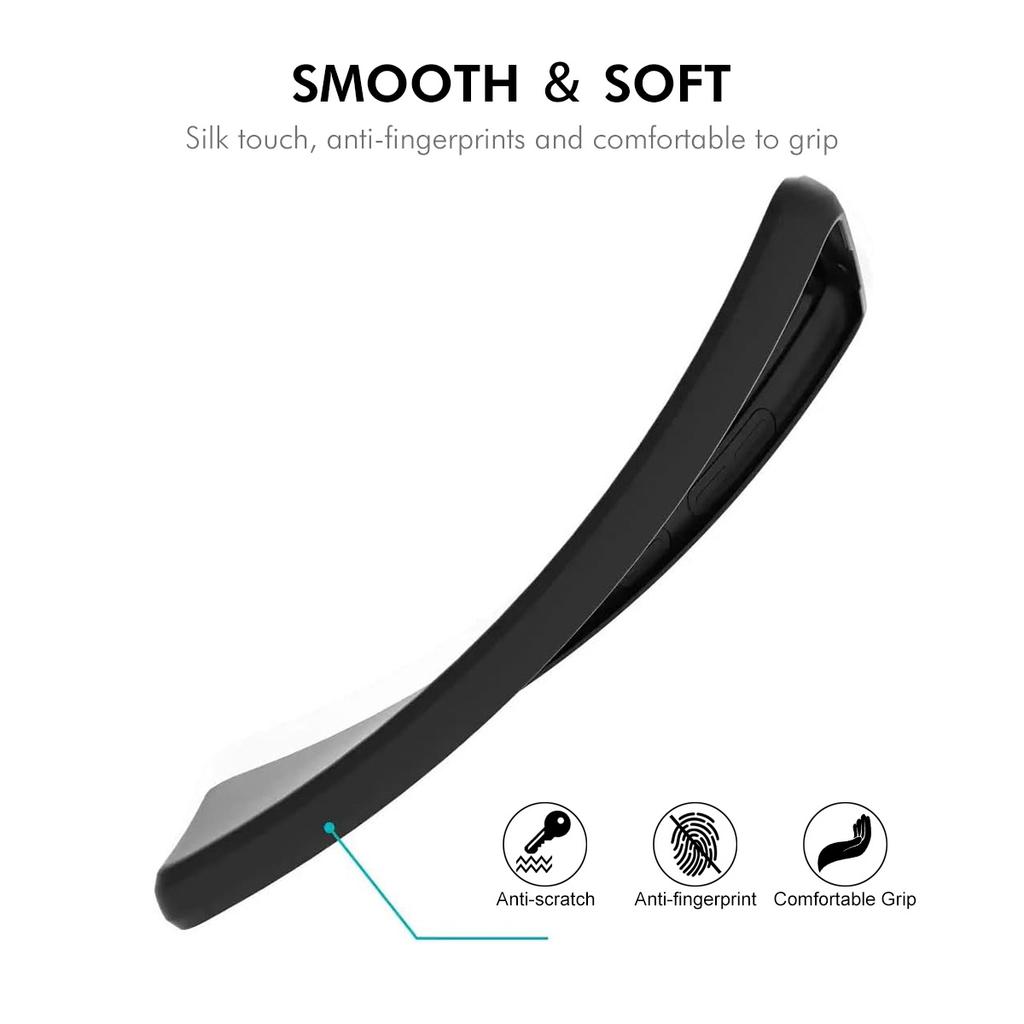 For Motorola Moto G 5G (2025)/Motorola Moto G Play (2025) 5G Silicone Case ENKAY HAT PRINCE Straight Edge Cell Phone Back Cover