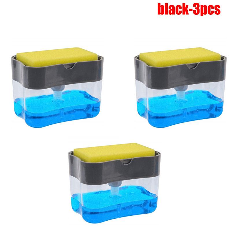 Soap Dispenser Kitchen Accessories Press type Portable Liquid Soap Dispenser Clean Cloth Dishwashing Pot Clean Tool For kitchen