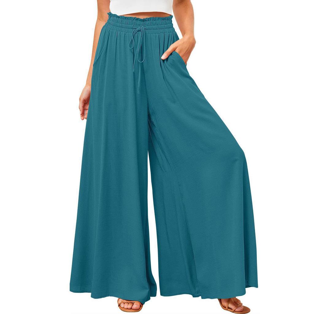 Женские брюки с высокой талией, широкие длинные брюки, облегающие спортивные брюки для занятий йогой на открытом воздухе, повседневные бегуны