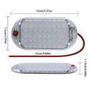 60LED 12V-85V LED Car Vehicle Dome Roof Ceiling Reading Lamp Interior Roof Lights Car Forklift High Brightness Cabin Light Strip