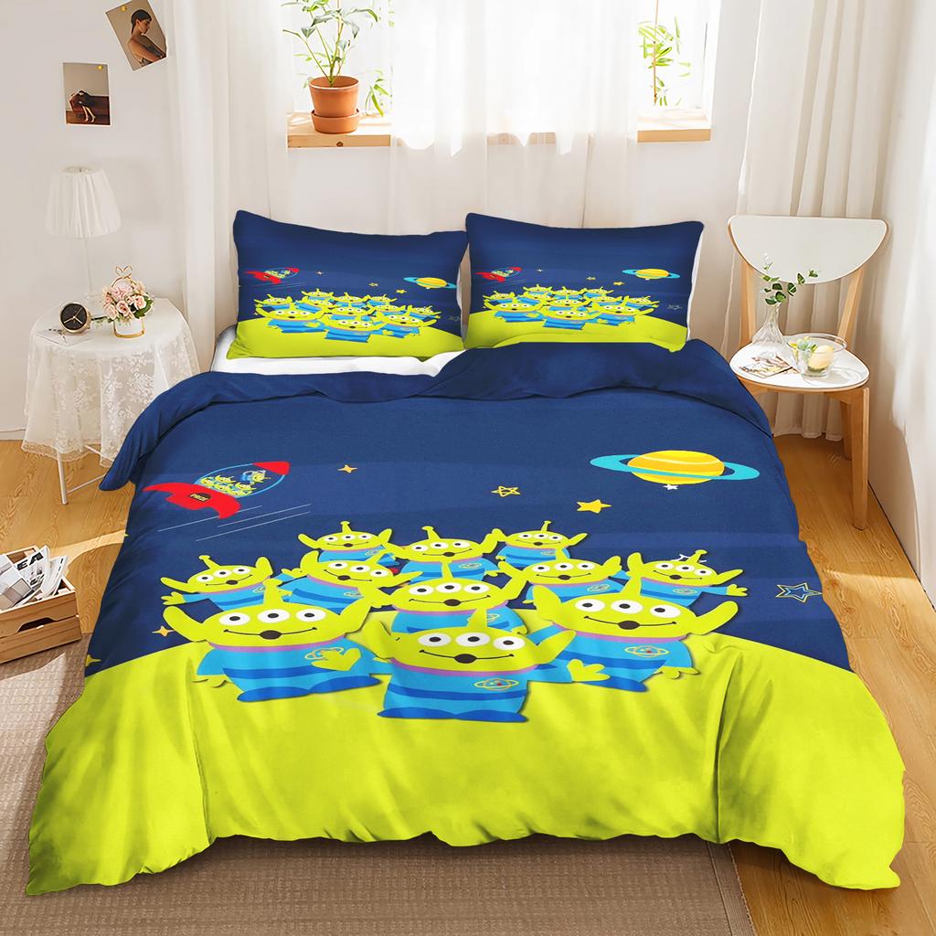 Toy Story Anime Home Bedroom Comforte Nordic polyester material suitable for children and adults 3-piece set
