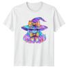 Kawaii Witch Hat Galaxy Magic Unisex Unisexs Unisexs Graphic Tee Shirt