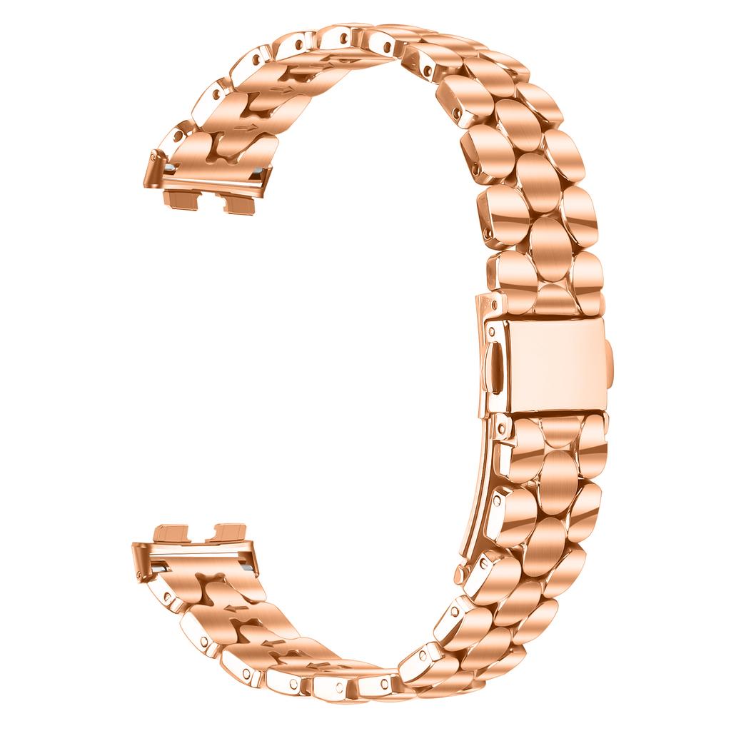 Металлический ремешок для часов Huawei Band 10/9/8, из нержавеющей стали с гальваническим покрытием, в форме жемчуга, наручный ремешок