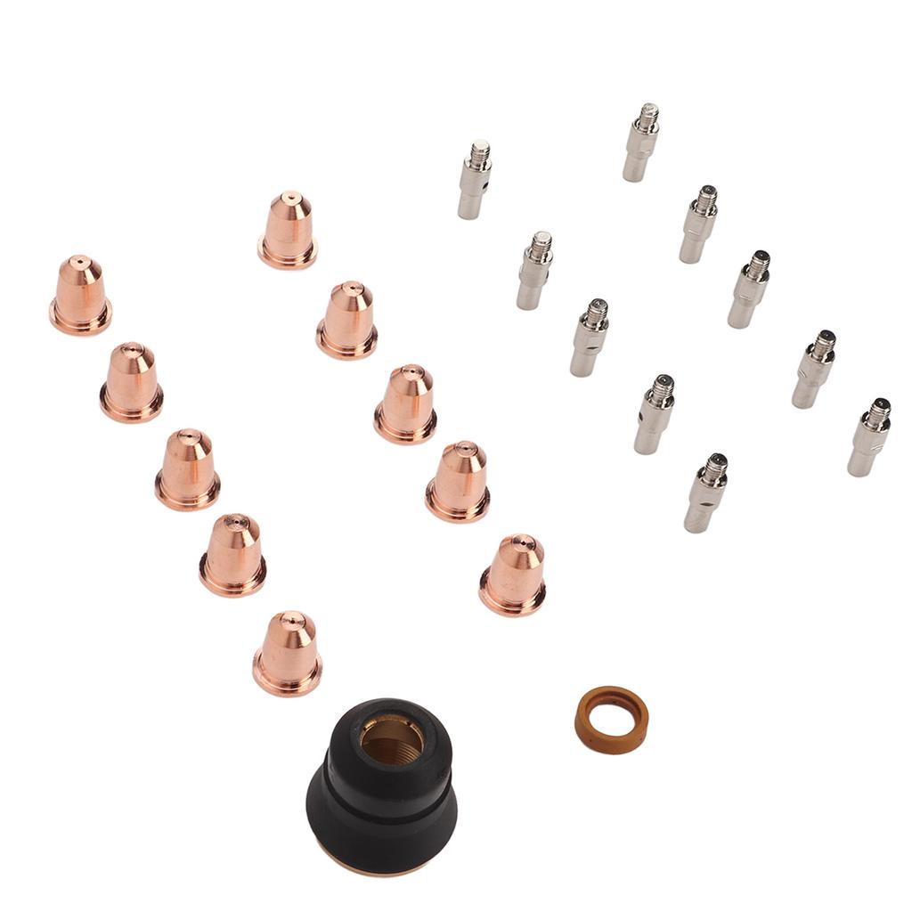 22 шт. Расходные материалы для плазменной резки Электрод Сопло Защитный колпачок Аксессуар для резки резака