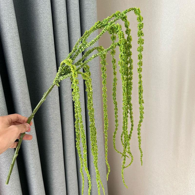 1PC Home Decor Green Plants Vine Plastic Plants Branch Artificial Plant Grass Accessories