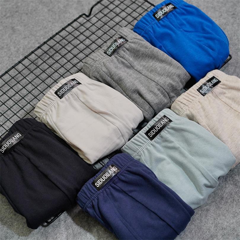 "Мужские боксеры Stollang из чистого хлопка в полоску": Дышащее и удобное нижнее белье для людей среднего и пожилого возраста"