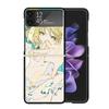 Cute Anime Girl INS Clear Phone Case For Samsung Z Flip 7 6 5 4 3 Galaxy ZFlip7 ZFlip6 ZFlip5 ZFlip4 ZFlip3 5G Print Cover Z Fli