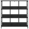 Bookshelf Black Oak Effect 102 x 32 x 104.5 cm