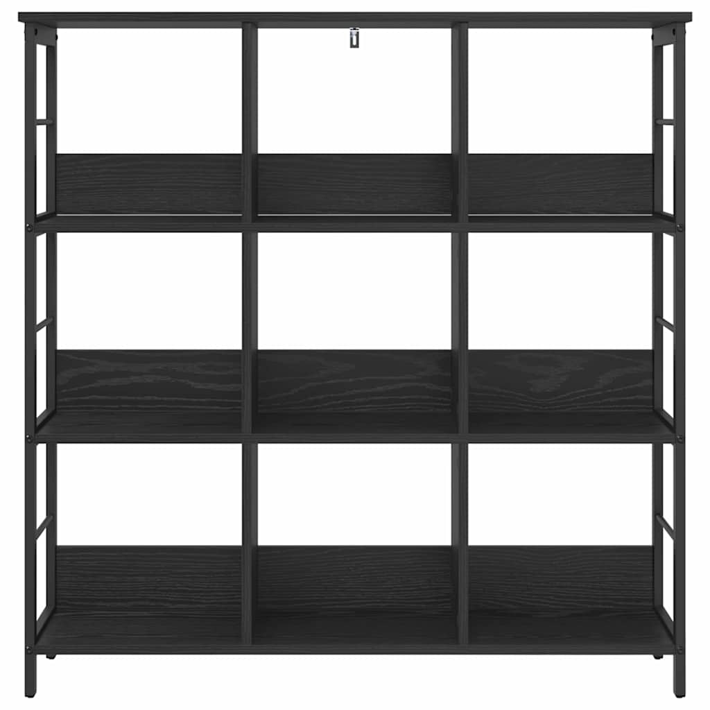 Bookshelf Black Oak Effect 102 x 32 x 104.5 cm