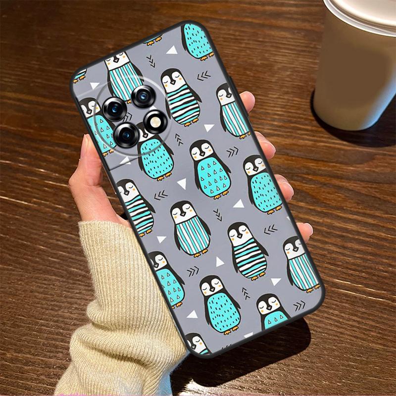 Милый Кавайный Чехол с Пингвином Для OnePlus 10 Pro 8 9 11 8T 9R 9RT 10T OnePlus Nord 2T 2 CE 3 Lite N30 N20 N10 Чехол