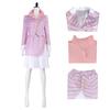 Косплей Куртка с длинным рукавом в полоску + Юбка в полоску + Однотонная рубашка