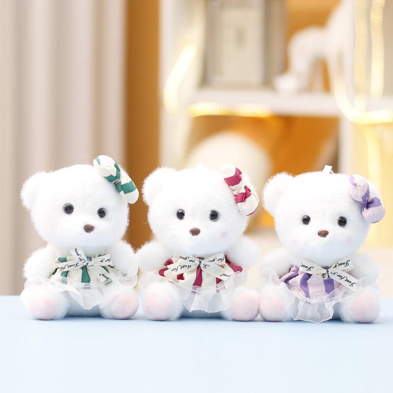 Plush Bear Toy Cute Doll For Girls Bag Pendant Gift Accessory