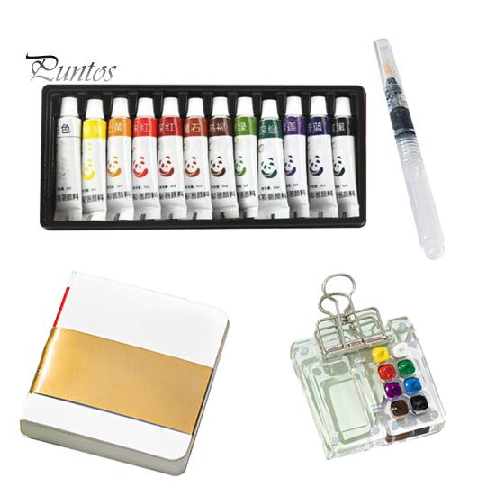 Набор палитр для акварели, мини-карманный набор для рисования, компактная доска для рисования с 8/15 цветами, портативный набор для смешивания цветов