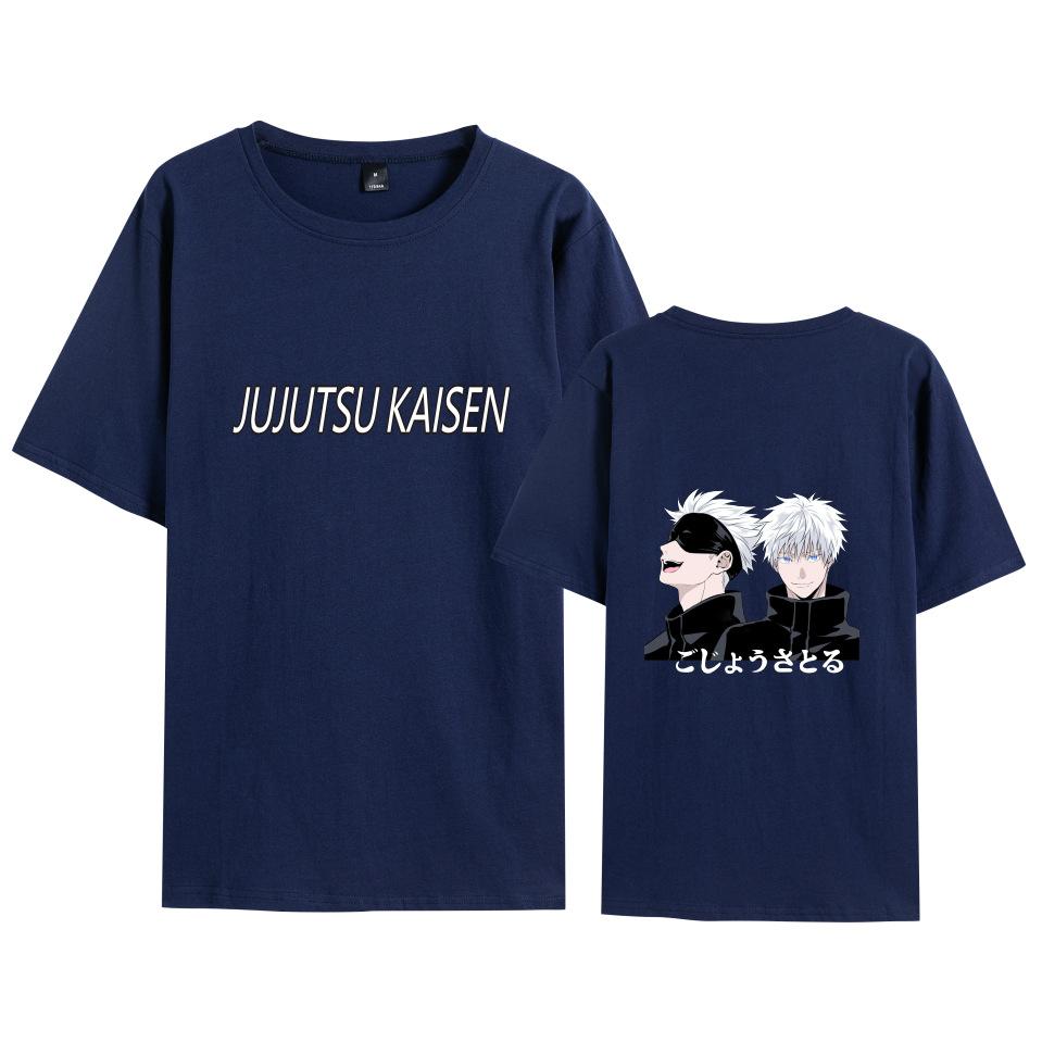 Футболка Jujutsu Kaisen Хип-хоп Мужская Женская Аниме Принт Топ Футболки Харадзюку Футболки Модная Летняя Футболка