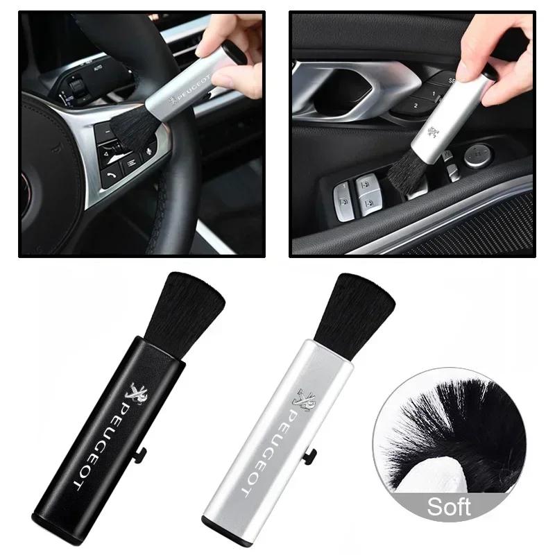 Car Air Outlet Retractable Clean Brush Tools for Peugeot 308 107 208 306 406 407 T3008 408 508 207 2008 106 301 RCZ 4008 307 206