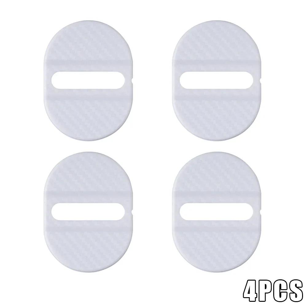 4pcs Car Lock Scratch-resistant Protective Cover Sticker Car Door Closing Shock Absorbing Pad Car Door Lock Anti-Collision Cover