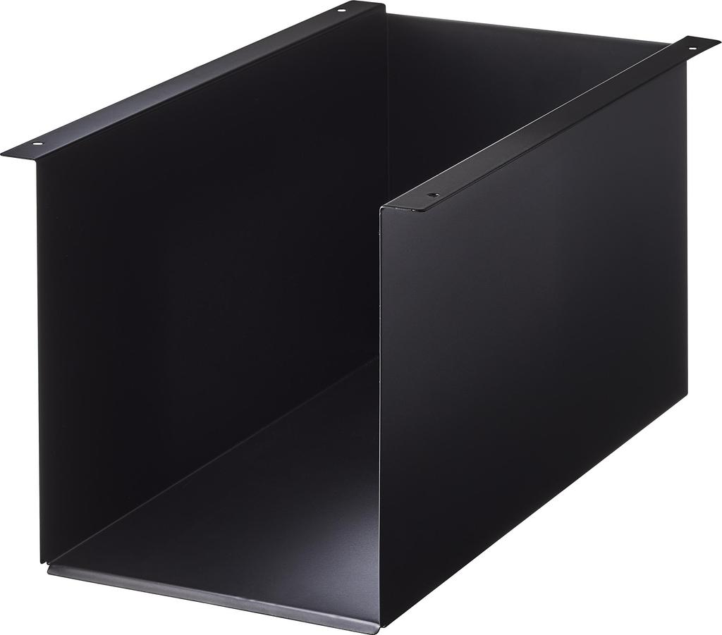 Ямазаки Дзицугё подстольный ящик для хранения вещей, черный xx башня, подстольный ящик для хранения мелких предметов, крепится винтами 4454 прибл.. Ш19,5 Г32,8 В18,3 см