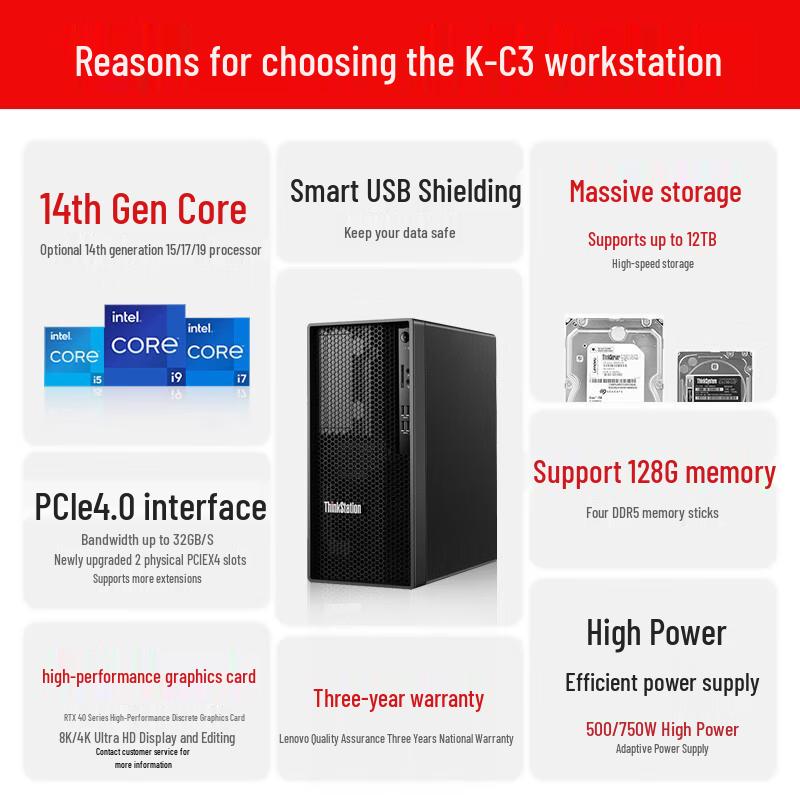 Lenovo ThinkStation P2 Tower Gen 2 Compact Workstation (CN version)