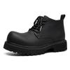 FashionBritish Autumn Winter Thick-soled Ankel Boots Men's Business Casual Dress Shoes Fashion Black Designer Platform Shoes Male