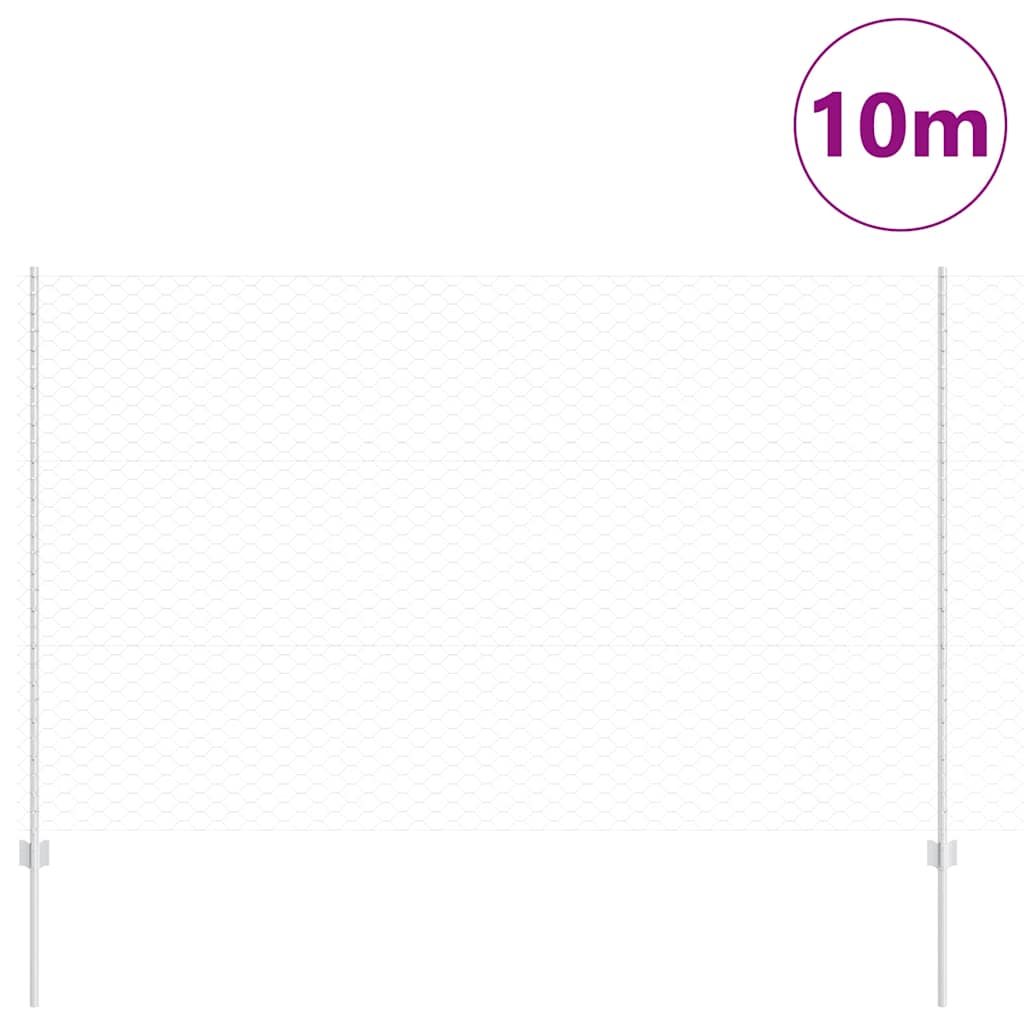Welded Wire Fence 10 x 1.5 m (W x H) Hot Dip Galvanized Steel