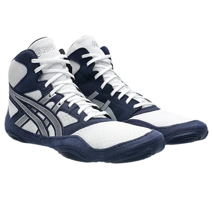 Asics Snapdown 4 Удобные Модные Трендовые Минималистичные Поддерживающие Кроссовки Средней Высоты Мужские Тренировочные Кроссовки Синий Белый 1081A058-401