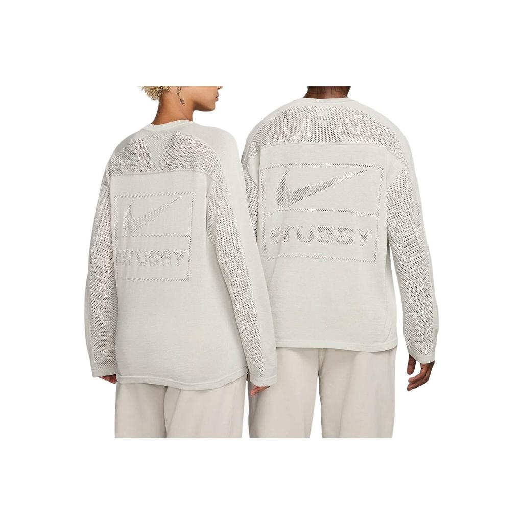 Stussy x Nike L/S Джерси (Азия) Уличная одежда унисекс Light Bone HF3899-072