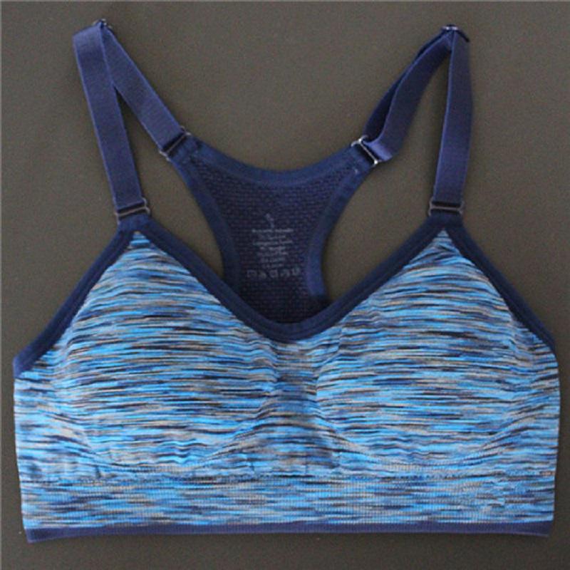 Quick Dry Padded Women Yoga Gym Fitness Sports Bra Shockproof Running Brassiere Tank Top