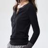 Navava Women Color Block PoinT Henry Neck Long Sleeve T shirT nT2999