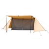 BUNDOK Solo Base BDK-79TCSB (1-Person) Pup Tent, Military Tent, Compact Storage, Cotton Blend, Full Closure, Sand Beige