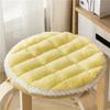 Round Velvet Seat Cushion 25-50cm Solid Color Stool Seat Mat Thick  Soft Chair Pads Portable Outdoor Kindergarten Stool Cushion