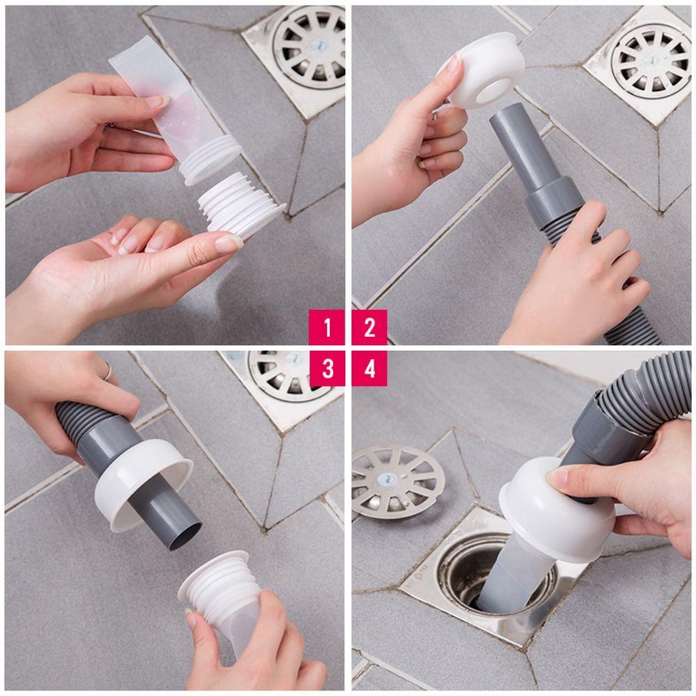 Plastic Drain Pipe Seal Floor Drain Seal for Bathroom Washing Machine and Sink Drainage