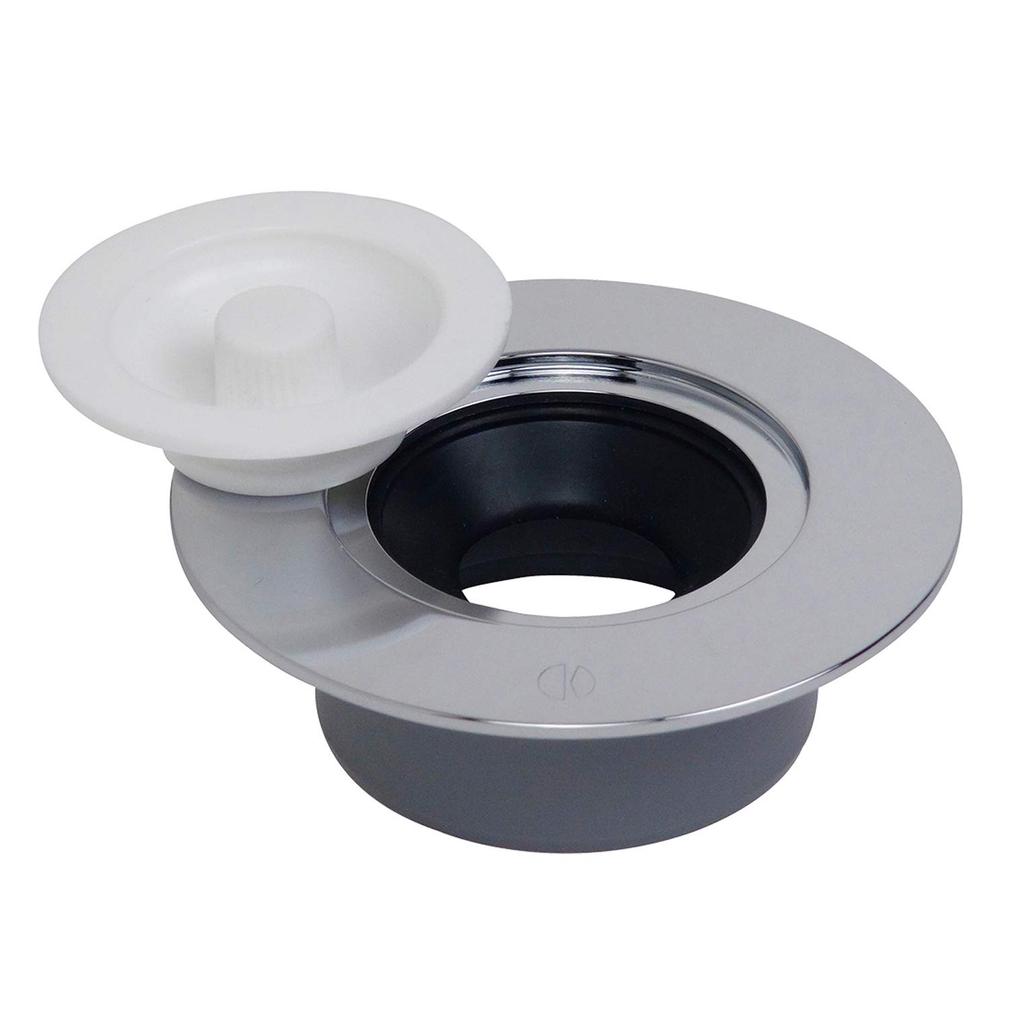 GAONA Laundry Drain with Rubber Holder Silver Width X Depth X Height In GA-LF024 8.5 8.5 3.5cm (Made Japan)