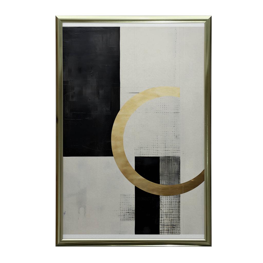 Geometria Kontra Nieskończoność Geometria Kontra Nieskończoność, 40X50 Cm, Rama Aluminiowa Czarna, Papier Matowy 230 Gsm