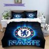 Custom Name CFC Pattern Bedding Quilt Set  Home Decoration  Gift (1 * duvet cover + 2 * pillowcase  without core)